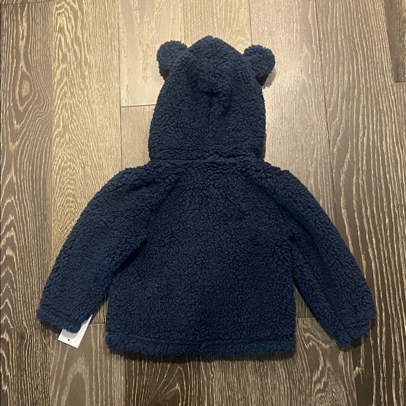 7 For All Mankind Deep Blue Fuzzy Jacket - Picture 4 of 4